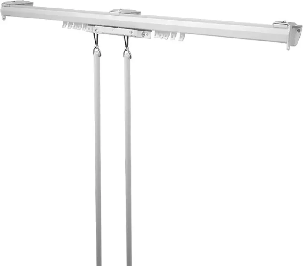 Rod Desyne Baton Draw Traverse Rod 120 to 170 in White